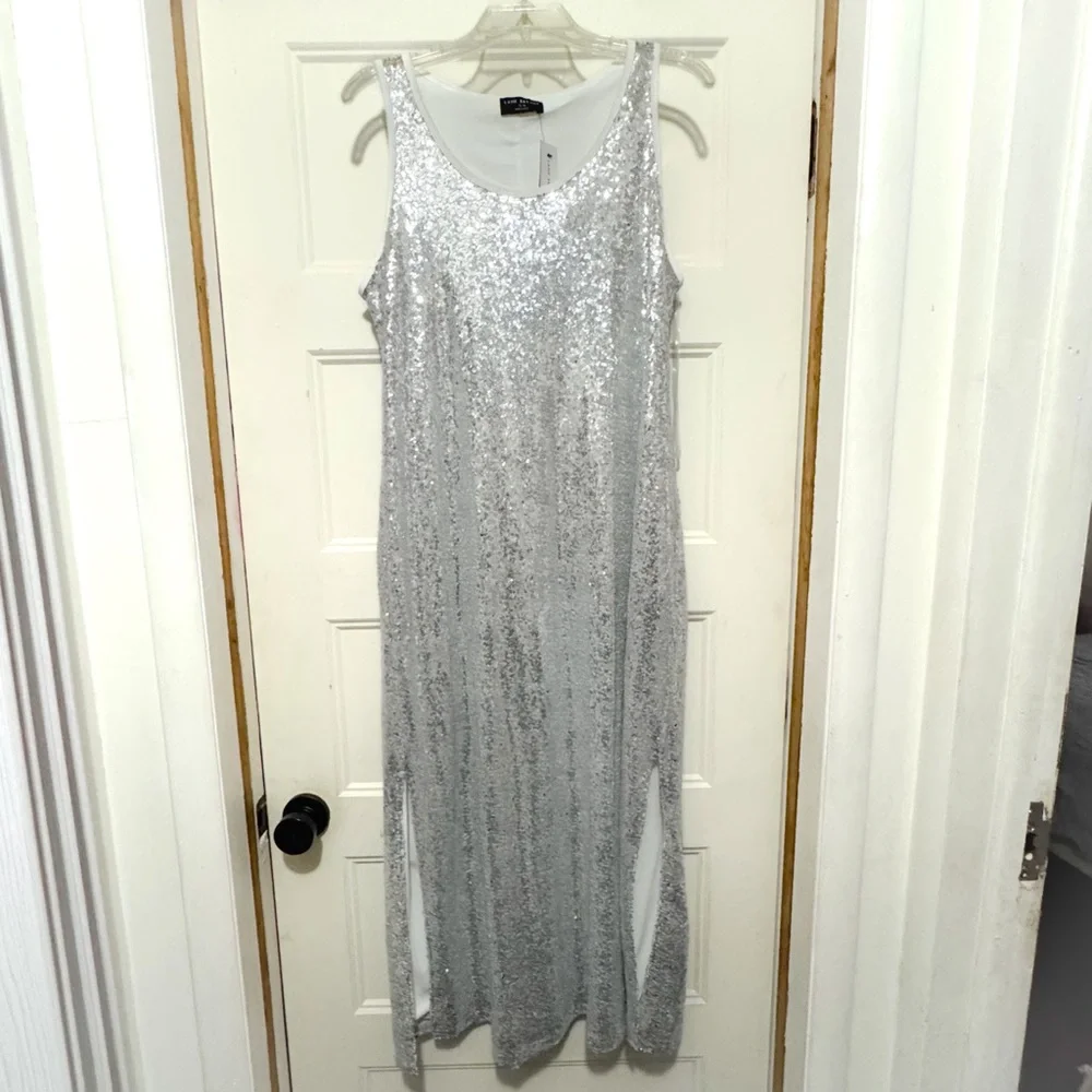 Lane Bryant sequin sleeveless swing/ maxi dress ❤️ - Picture 3 of 6